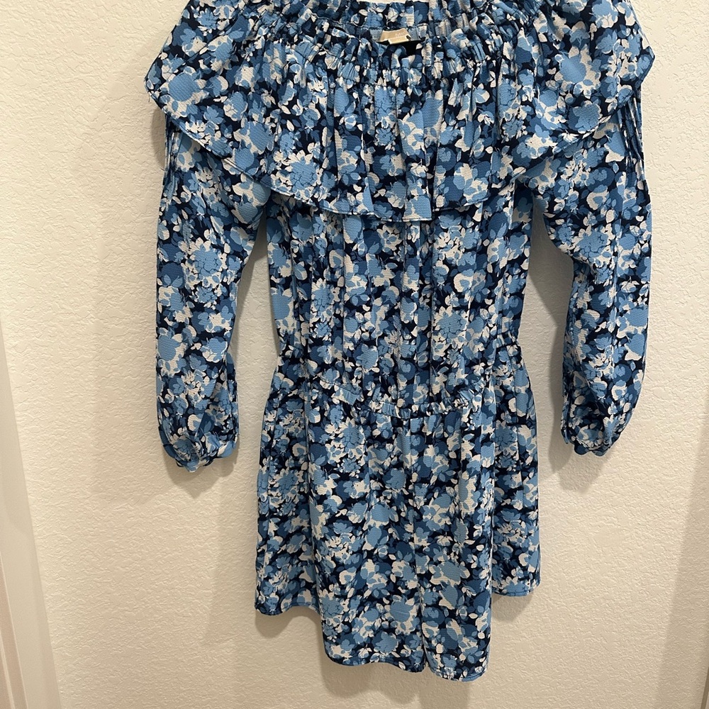 Floral Blue Romper